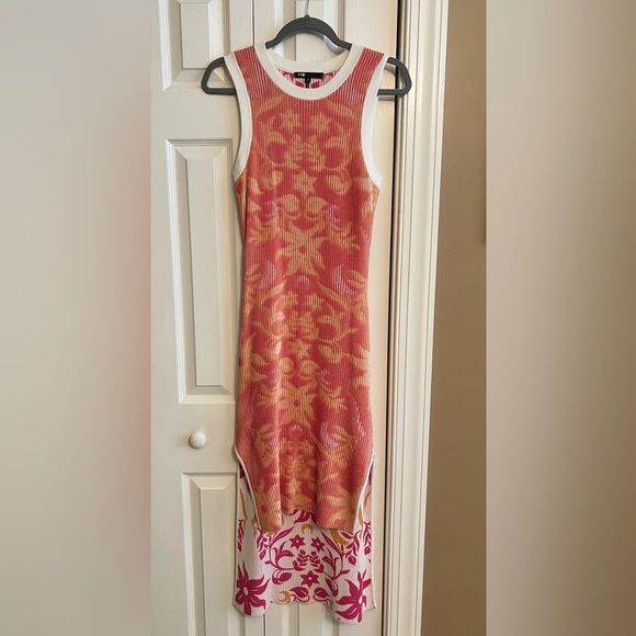 Maje Printed Reversible Dress Size 34 - Picture 7 of 9